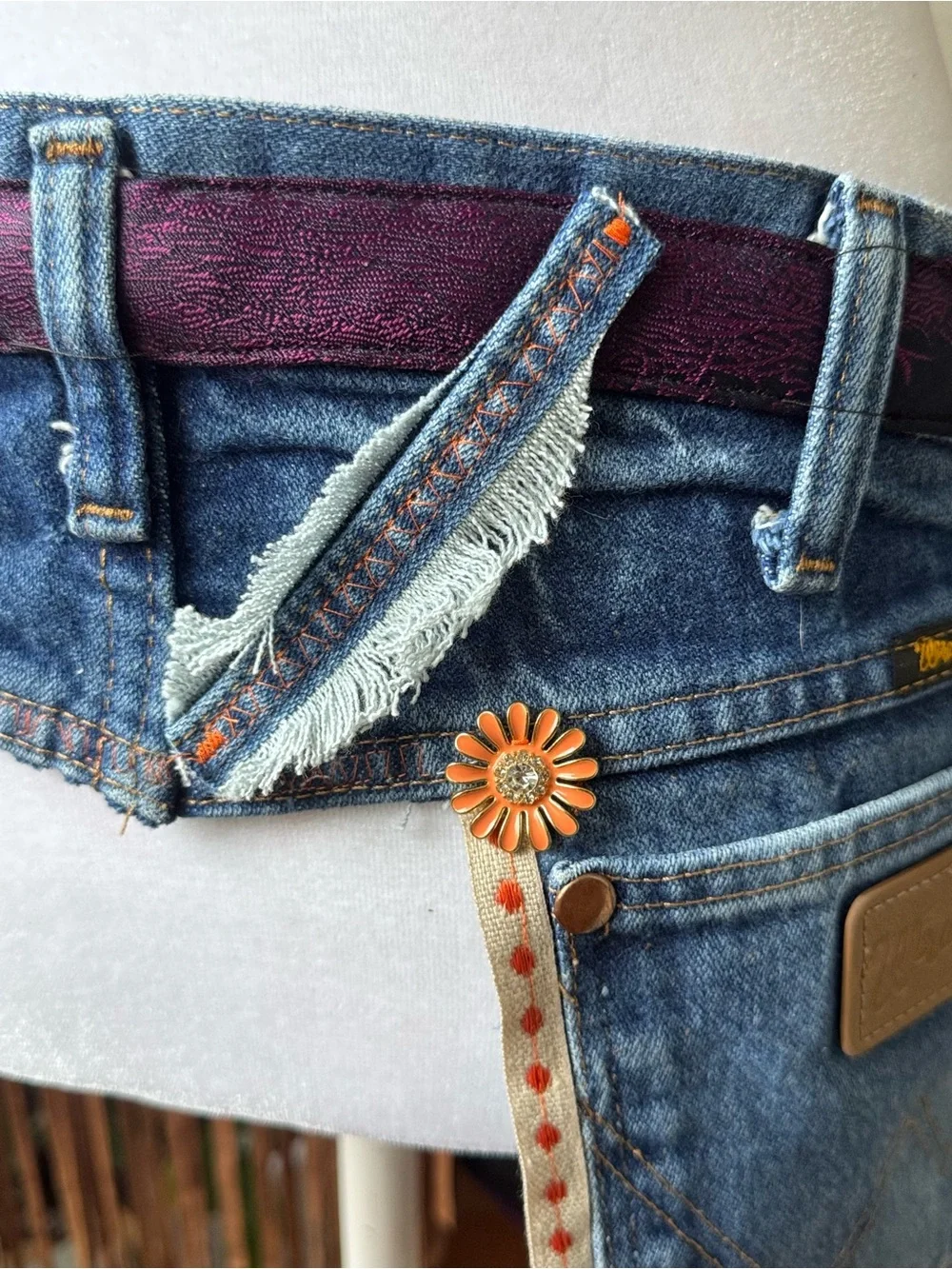 B1 Custom Upcycled Boho Fanny Belt